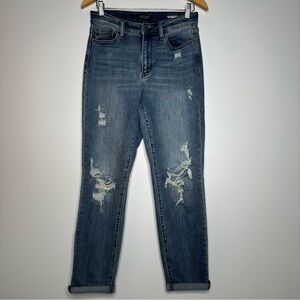 Judy Blue Women’s Boyfriend Fit Distressed Jeans Size 26